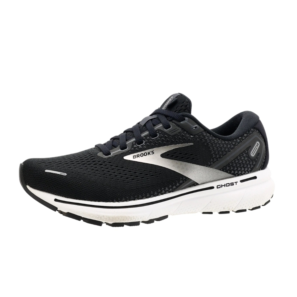 Brooks Mens Ghost 14 1103691D057 Black Silver Running Shoes Sneakers Size‎ 10 D